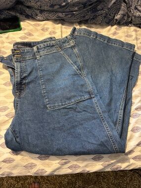 GAP Women's Wide Leg Jeans in Light Blue Denim